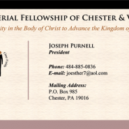 Ministerial Fellowship Business Cards