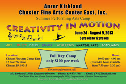 CFACE - Creativity in Motion Summer Camp