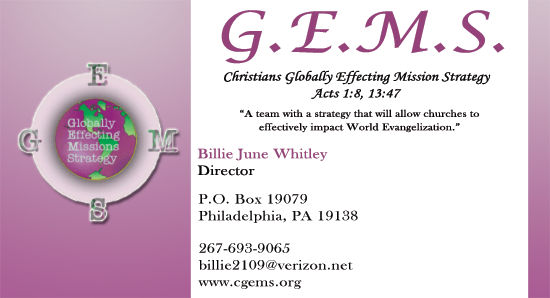 C-GEMS Business Cards