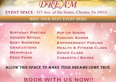 Dream Event Space Flyer