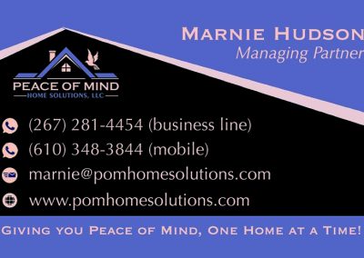 Peace of Mind Home Solutions Cards