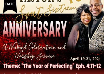 CBC 16th Pastor Anniversary