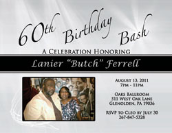60th Birthday Bash